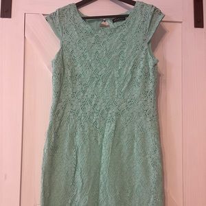 Mint green dress